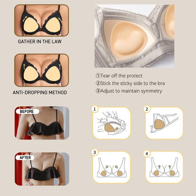 Adhesive Breast Enhancers Bra Insert - Bra Inserts