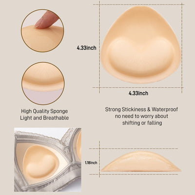 Adhesive Breast Enhancers Bra Insert - Bra Inserts