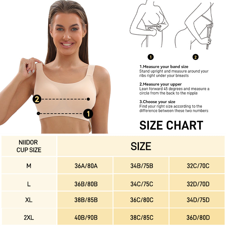 wireless bra size